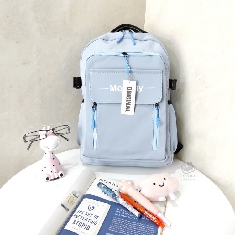 کوله پشتی دخترانه آبی