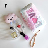 خرید آنلاین کیف لوازم آرایشی فانتزی خزی