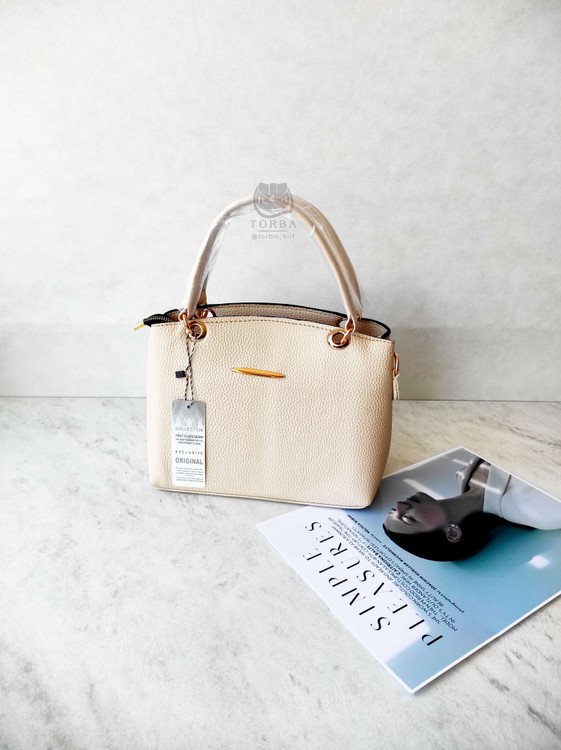 خرید کیف دستی زنانه رنگ شیری