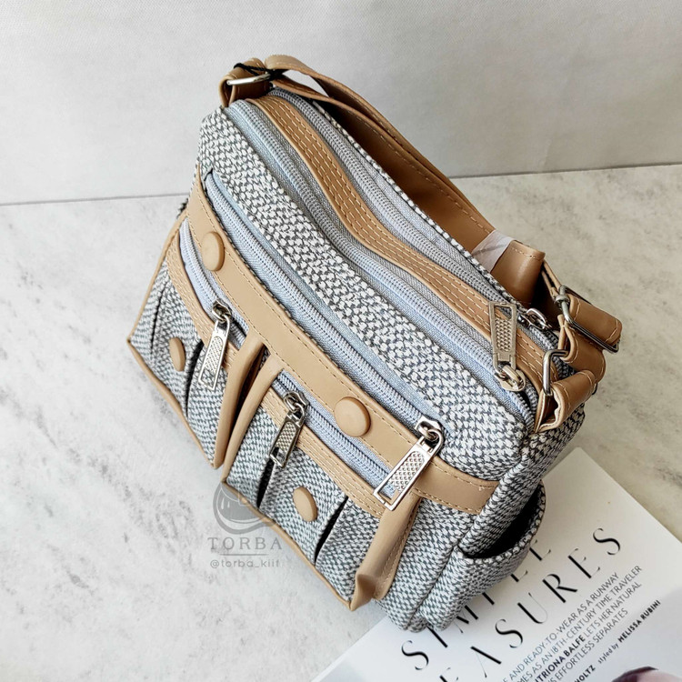 خرید کیف دوشی پر زیپ